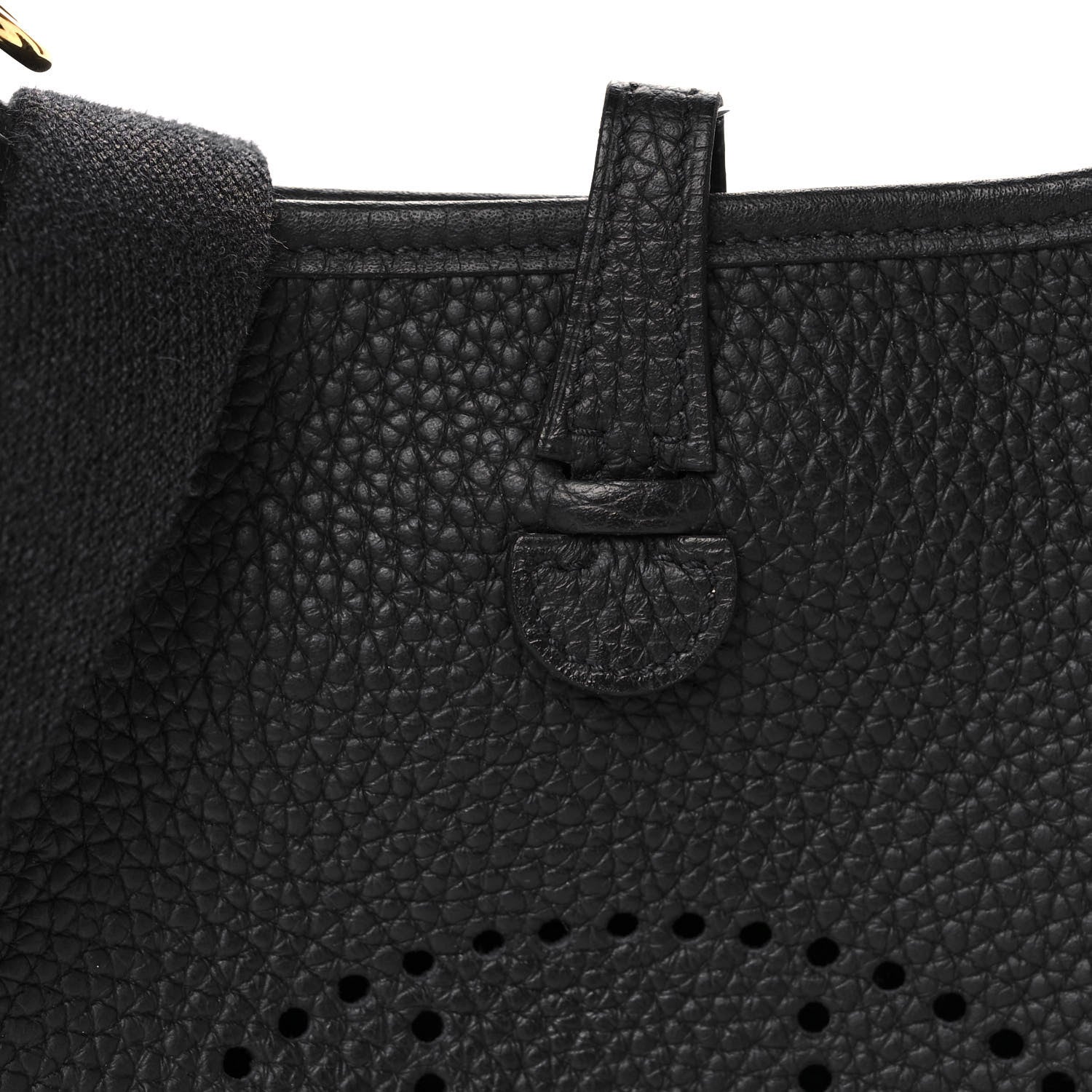 Hermes Taurillon Clemence Evelyne TPM Black 8 of 11