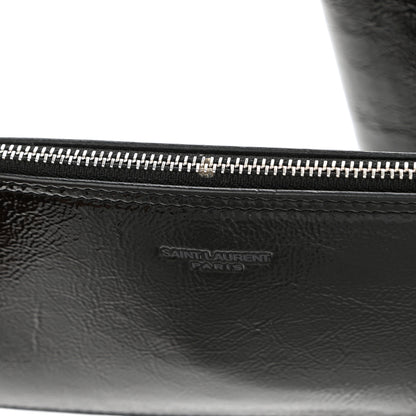 Saint Laurent Patent Calfskin Large Shopping Tote Black 12 of 14