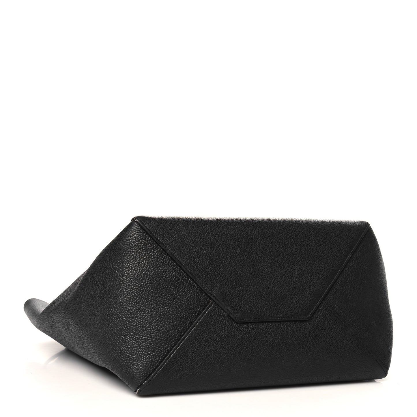 Soft Grained Calfskin Small Belt Cabas Phantom Black