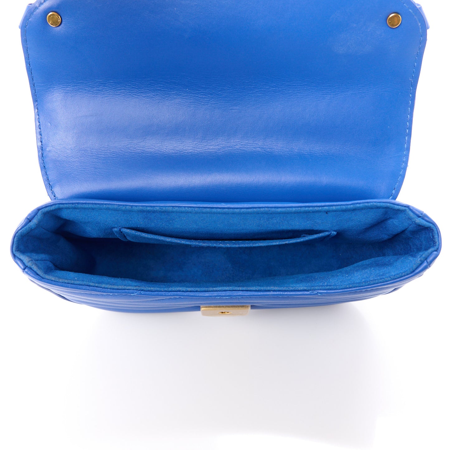 LOUIS VUITTON Calfskin New Wave Chain PM Blue Neon