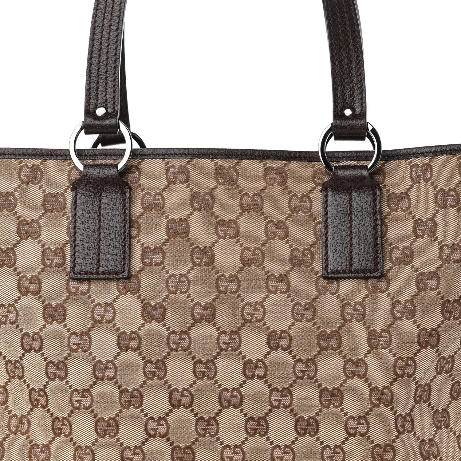 Gucci Monogram Large Tote Dark Brown 7 of 9