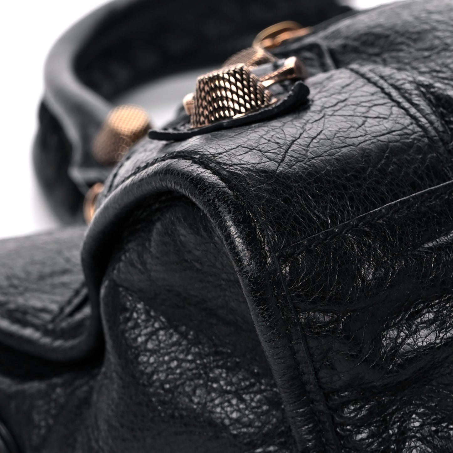 Agneau Giant 21 Rose Gold Hardware Part Time Black