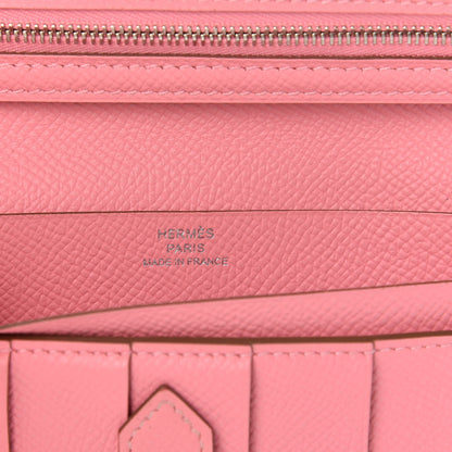 Hermes Epsom Bearn Gusset Wallet Rose Confetti 6 of 6