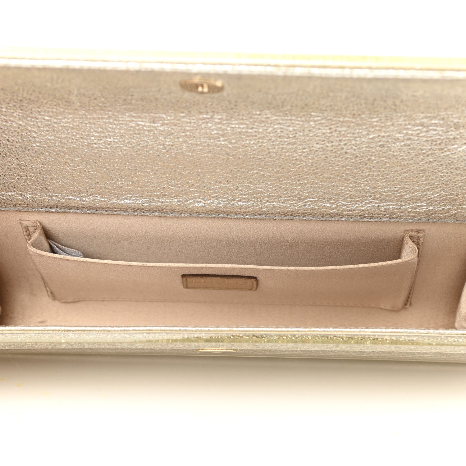 Jimmy Choo Acrylic Glitter Sweetie Clutch Champagne 5 of 11