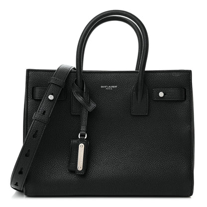 Saint Laurent Grained Calfskin Baby Sac De Jour Souple Black 1 of 18