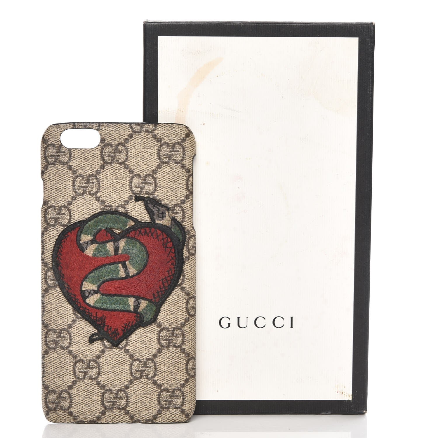 Gucci GG Supreme Monogram Kingsnake Heart Iphone 6 Plus Case 6 of 6