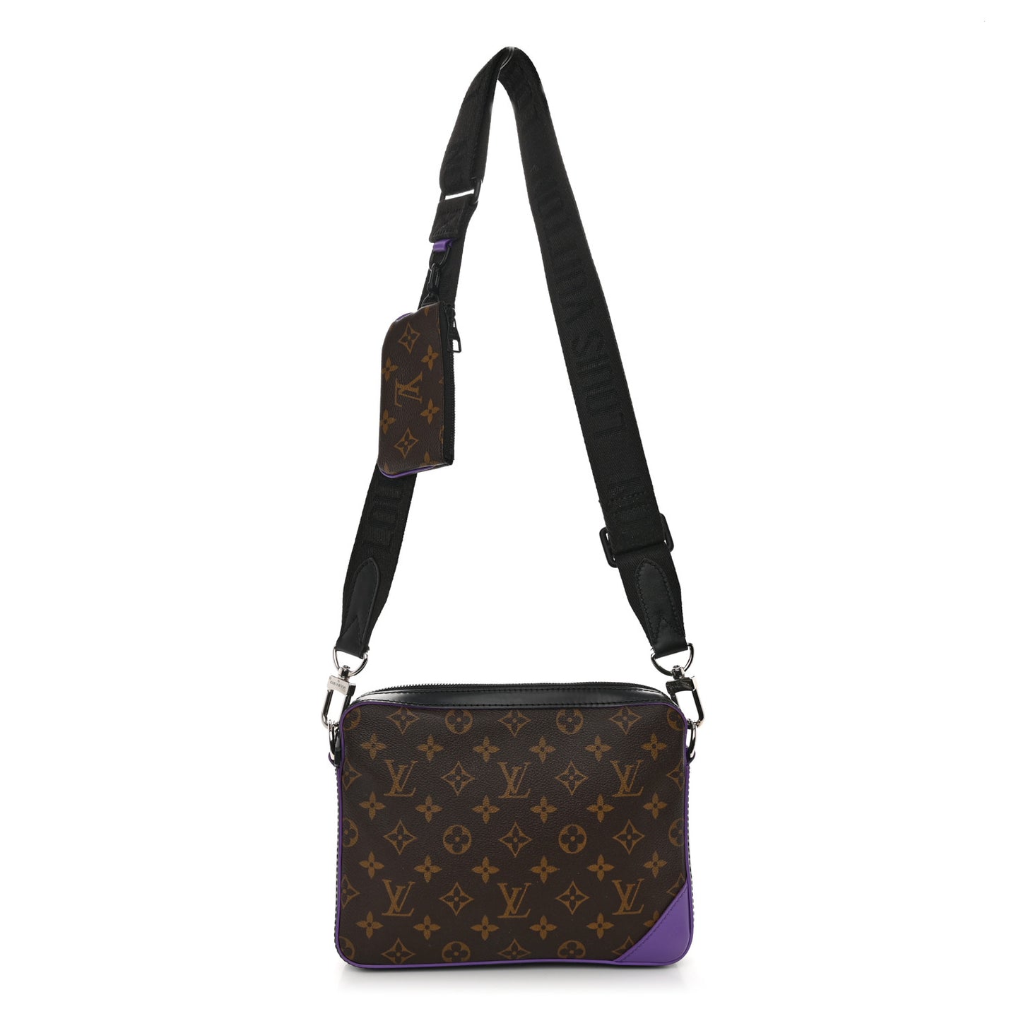 Monogram Macassar Trio Messenger Purple