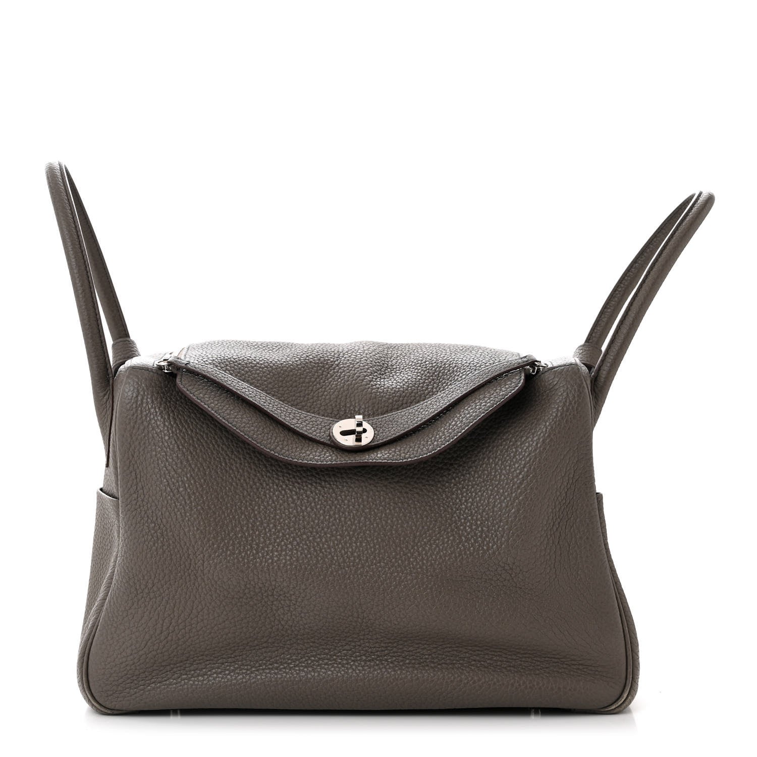 Hermes Taurillon Clemence Verso Lindy 34 Etain Bleu Indigo 1 of 15