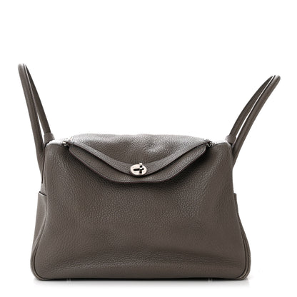 Hermes Taurillon Clemence Verso Lindy 34 Etain Bleu Indigo 1 of 15