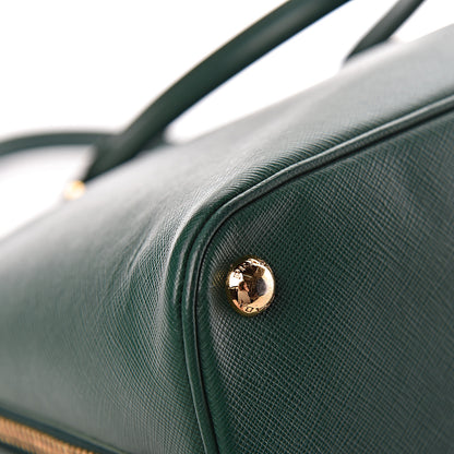 Prada Saffiano Lux Large Promenade Tote Biliardo 11 of 19