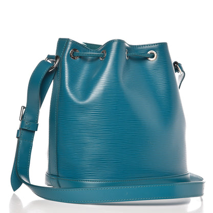 Louis Vuitton Epi Petit Noe NM Cyan 3 of 8
