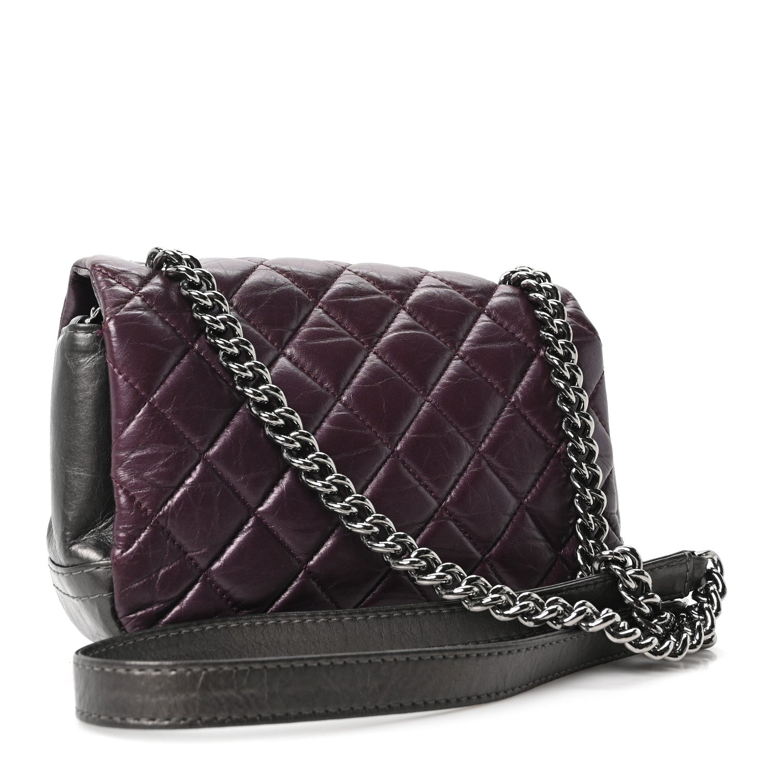 Chanel Calfskin Mineral Nights Mini Flap Dark Purple 3 of 10