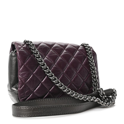 Chanel Calfskin Mineral Nights Mini Flap Dark Purple 3 of 10