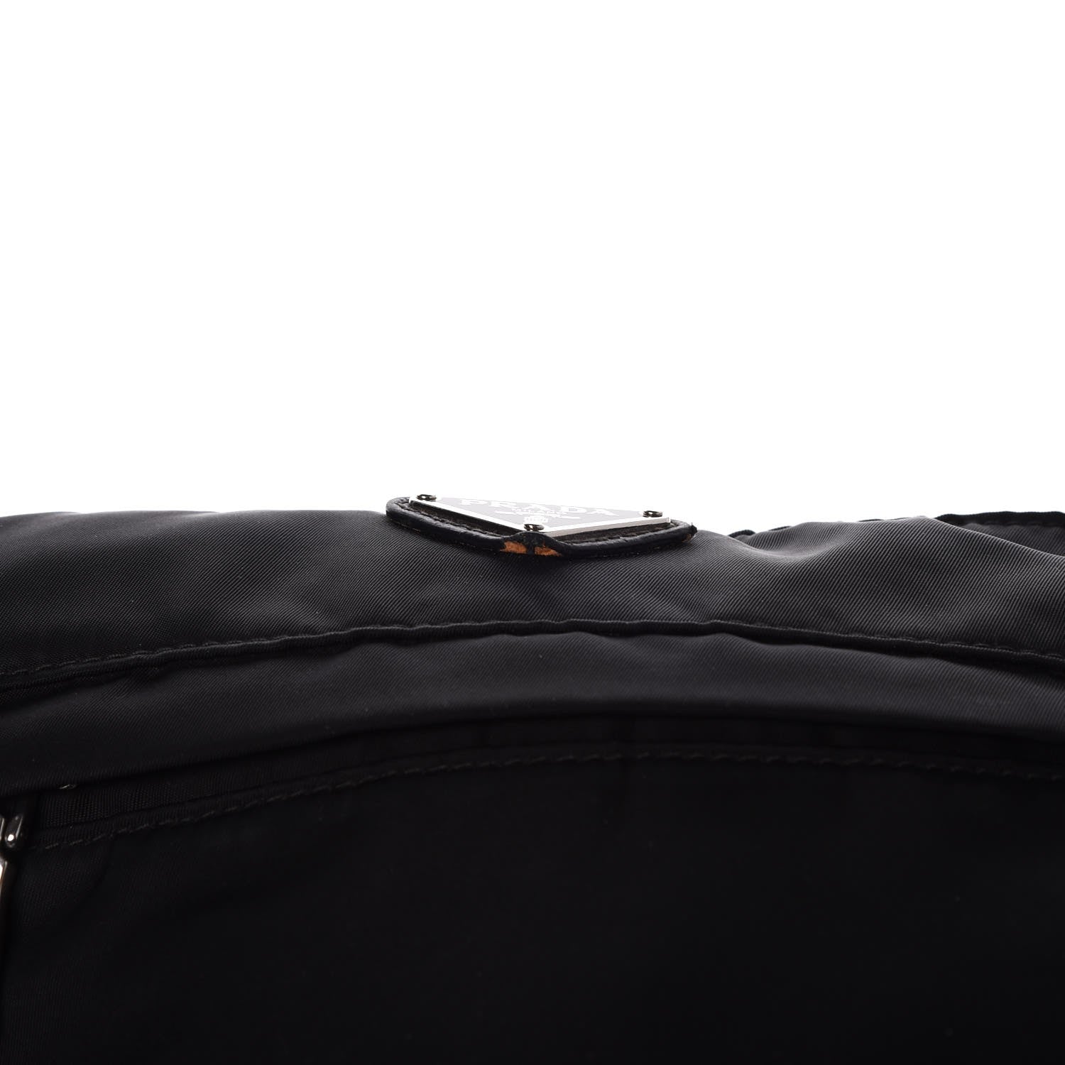 Prada Nylon Saffiano Flat Messenger Bag Black 11 of 13