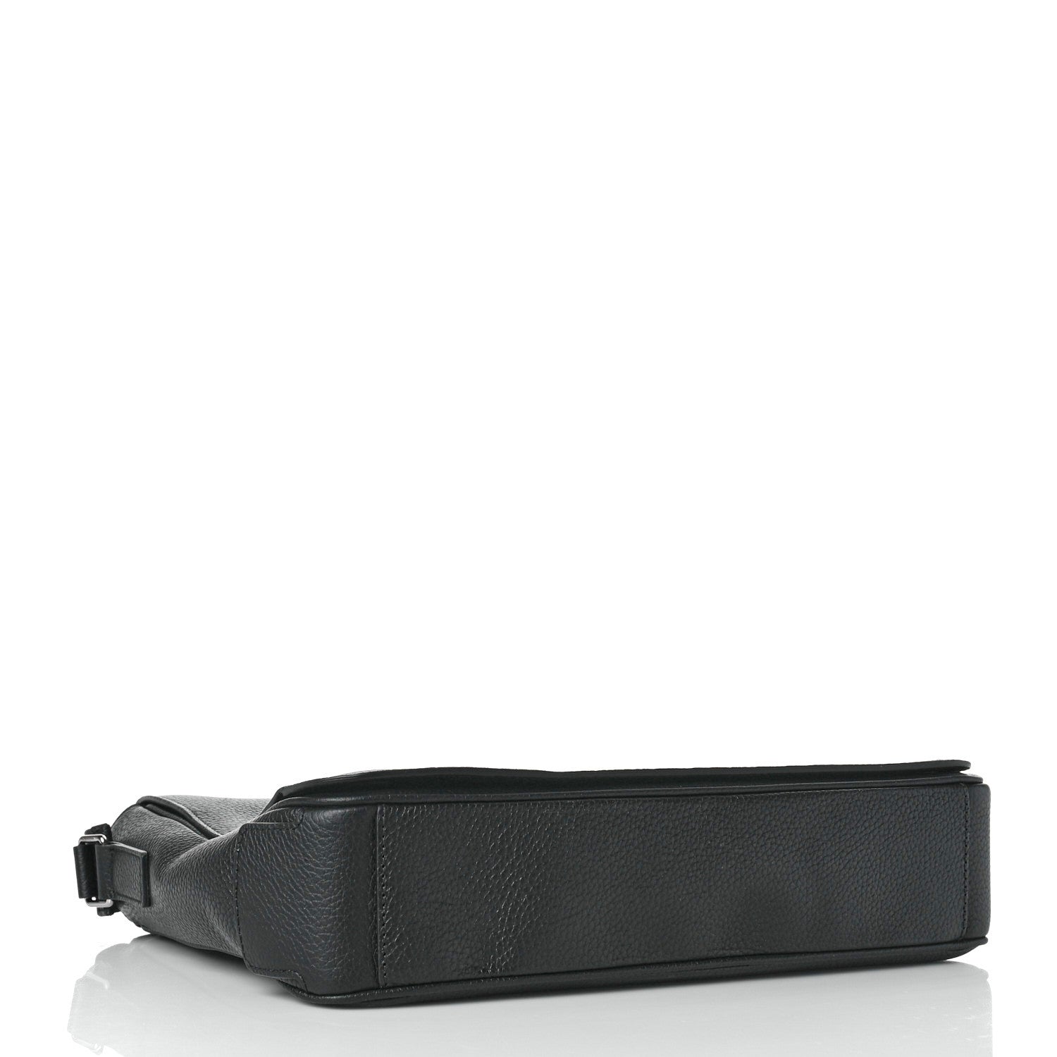 Burberry Grainy Calfskin Embossed Bruno Messenger Black 4 of 8