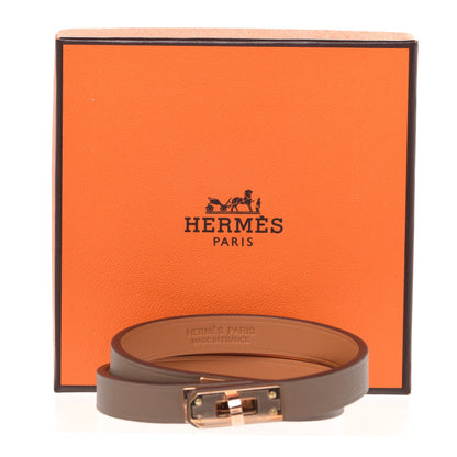 Hermes Swift Mini Kelly Double Tour Bracelet T3 Etoupe 8 of 8