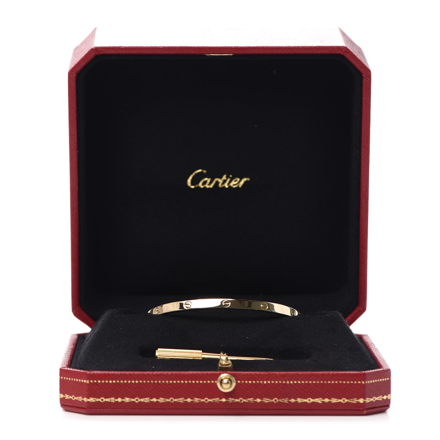 18K Yellow Gold Small LOVE Bracelet 17