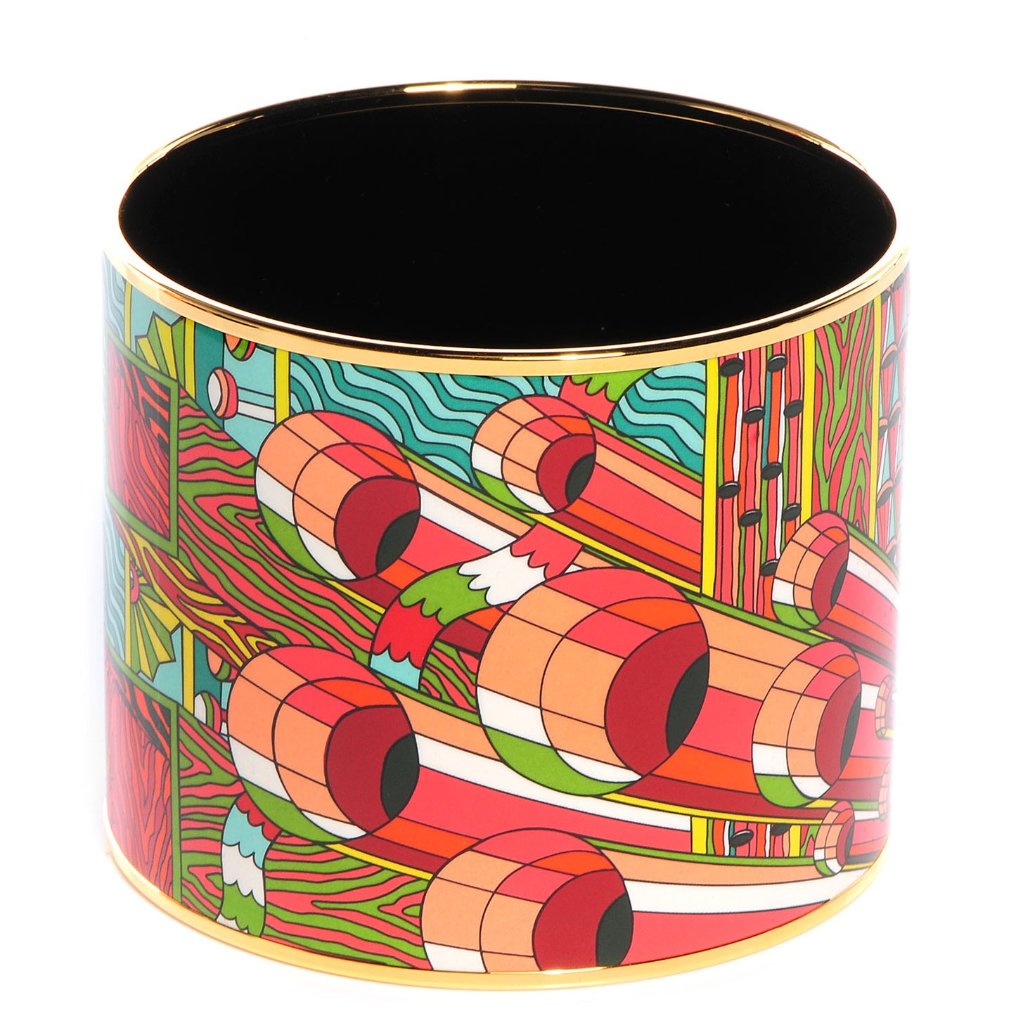 Enamel Printed Mega Wide Point d'Orgue Bracelet 70