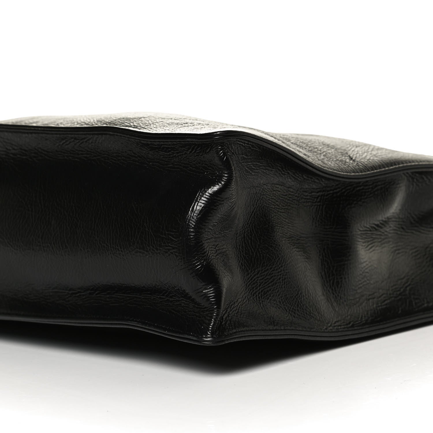 Chanel Shiny Aged Calfskin Shopping Bag Black 6 of 10