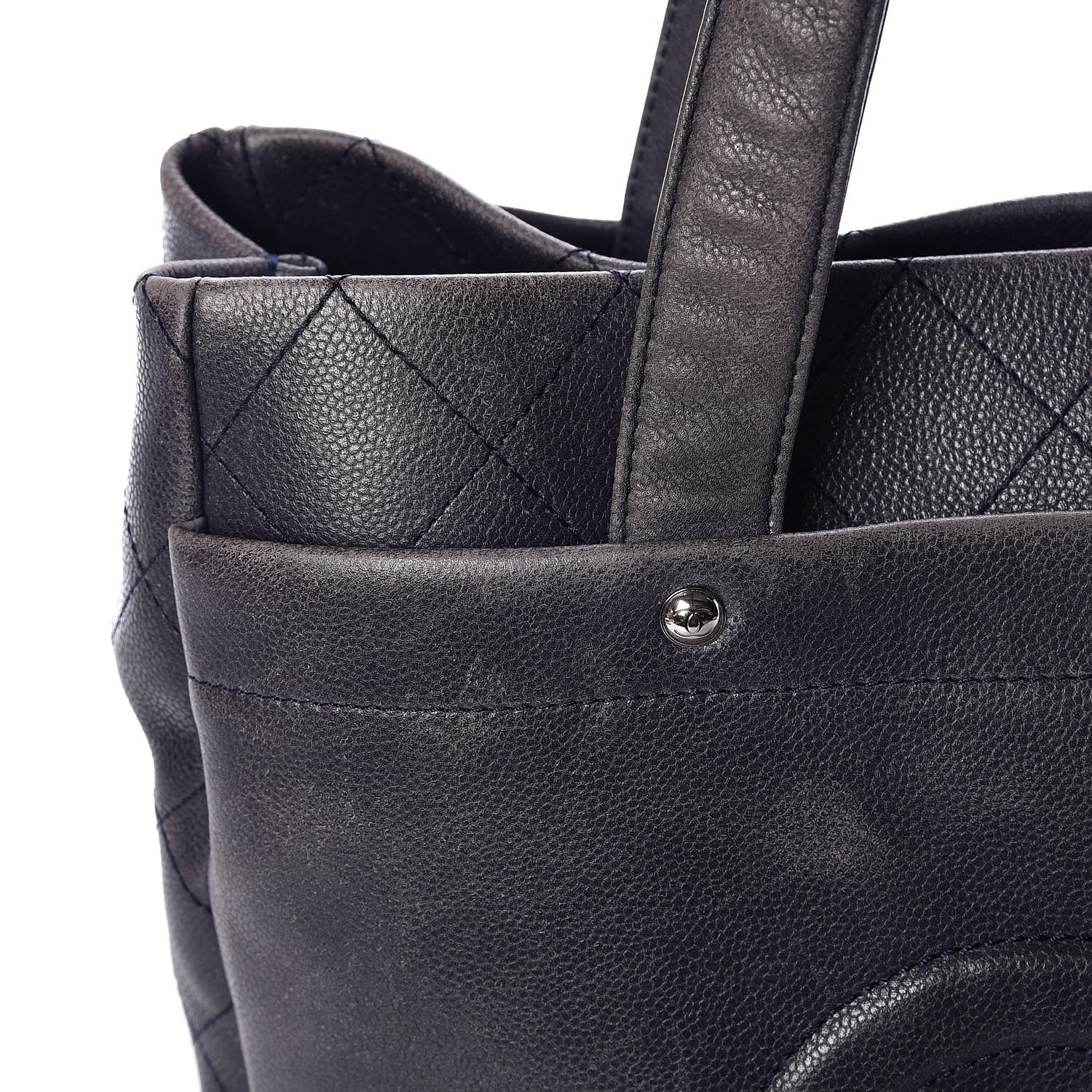 Chanel Caviar Executive Cerf Shopper Tote Navy 17 of 20