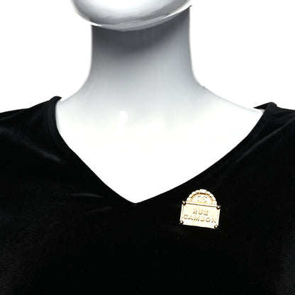 Chanel Metal CC Rue Cambon Brooch Gold 2 of 4