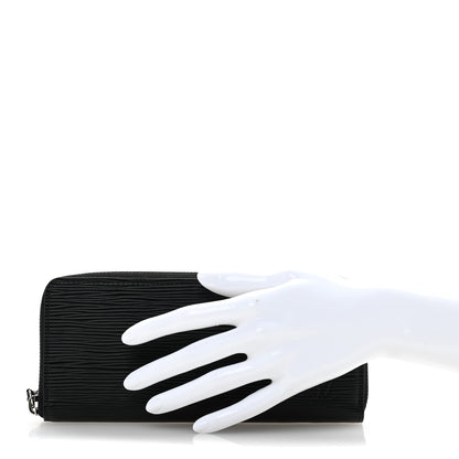 Louis Vuitton Epi Clemence Wallet Black 2 of 8