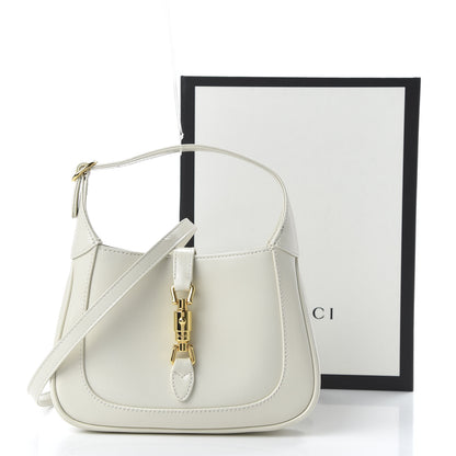 Gucci Boarded Dyana Lux Calfskin Mini Jackie 1961 Hobo Mystic White 10 of 10
