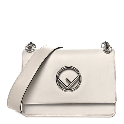 Fendi Vitello Century Opaco F is Fendi Kan I Shoulder Bag White Ice 1 of 9