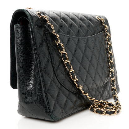 Chanel Caviar Quilted Maxi Double Flap Black 3 of 15