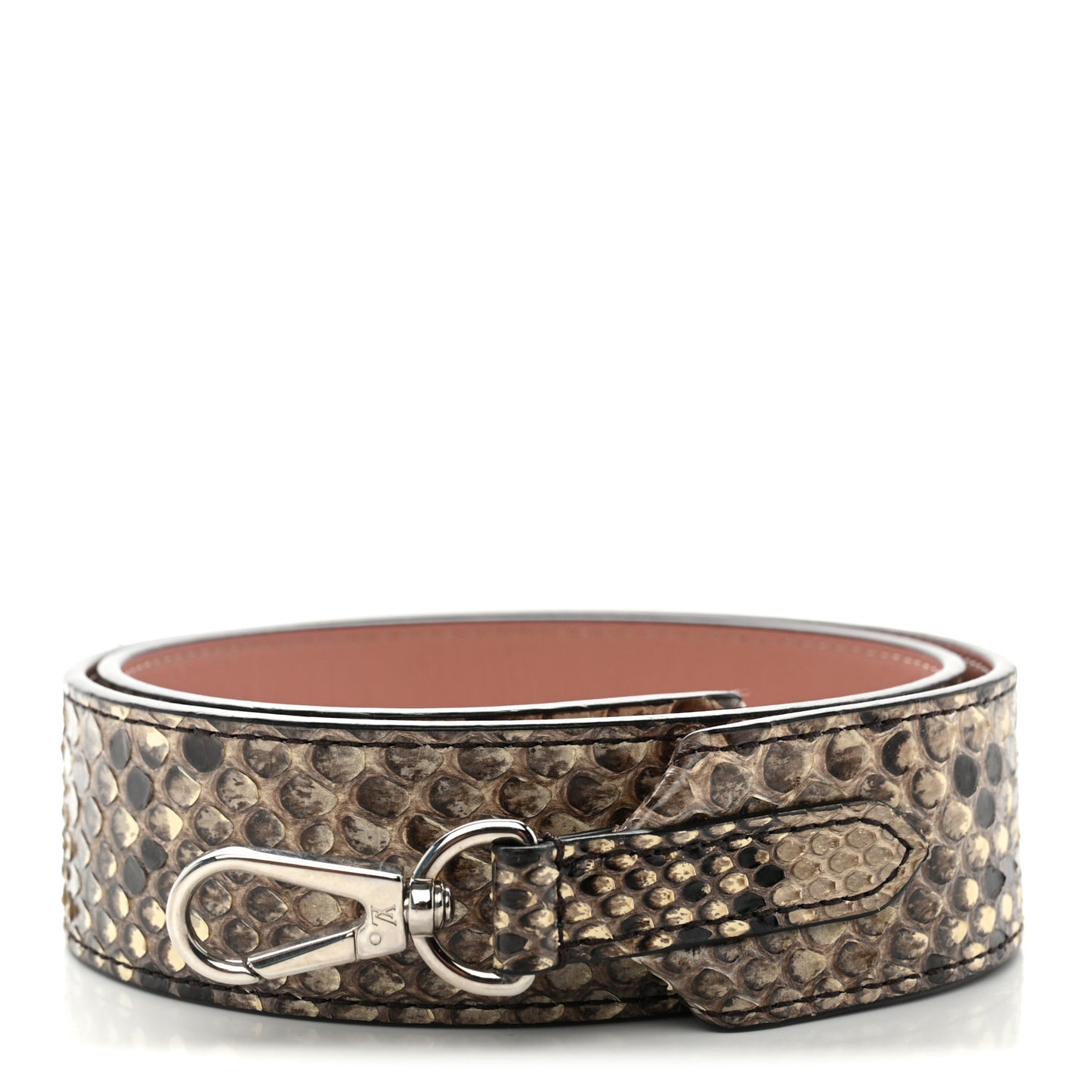 Snakeskin Bandouliere Shoulder Strap Natural