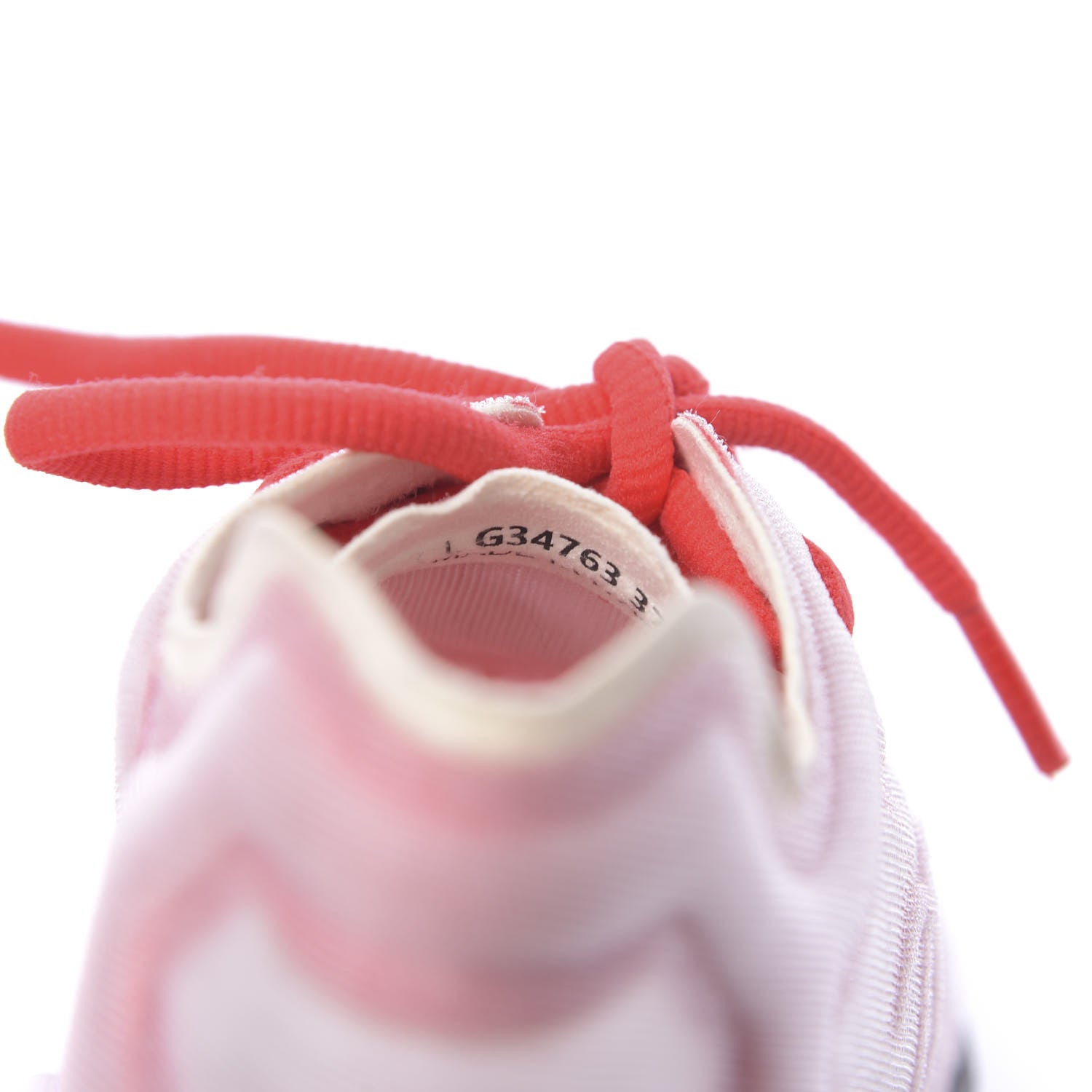 Chanel Lycra Fabric CC Sneakers 37 White Red 7 of 7
