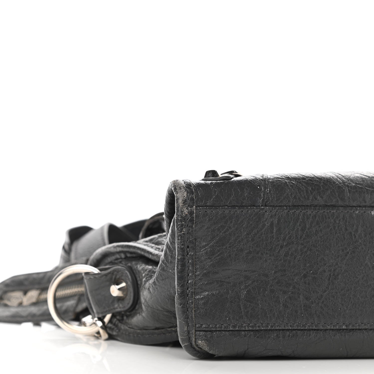 Balenciaga Agneau Classic Silver Hardware Mini City Gris Fossile 9 of 11