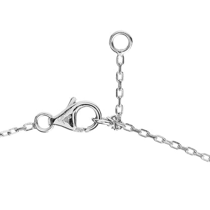 Cartier 18K White Gold Diamond Heart Pendant Necklace 4 of 5