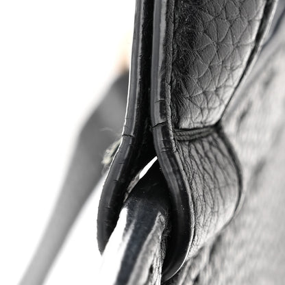 Gucci Calfskin Small GG Marmont Top Handle Bag Black 12 of 14