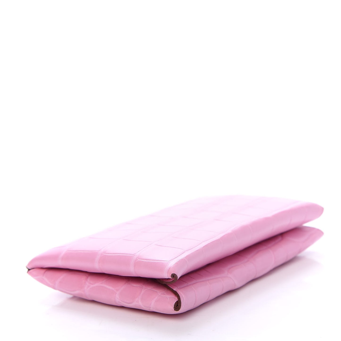 Matte Alligator Calvi Card Case 5P Pink