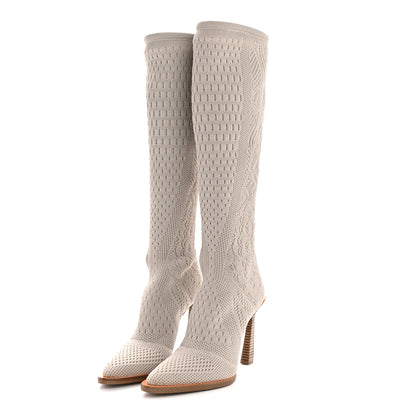 Fendi Technical 3D Mesh FFrame Tall Boots 36 Folk 3 of 8