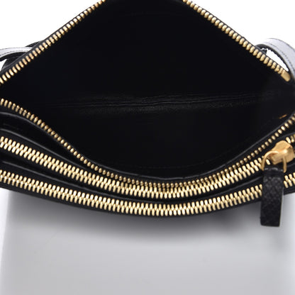 Celine Python Small Trio Crossbody Bag Black 5 of 8