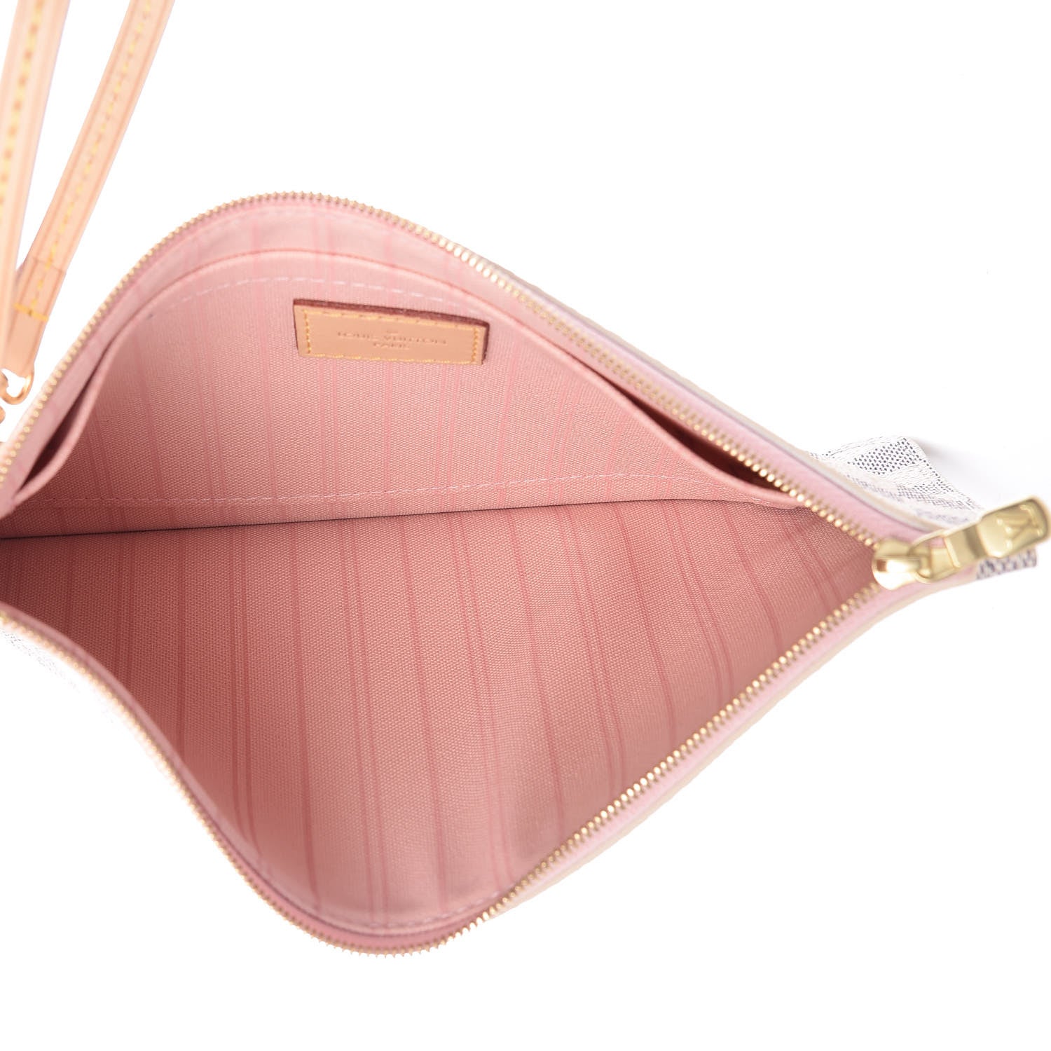 Louis Vuitton Damier Azur Neverfull MM GM Pochette Rose Ballerine 5 of 10