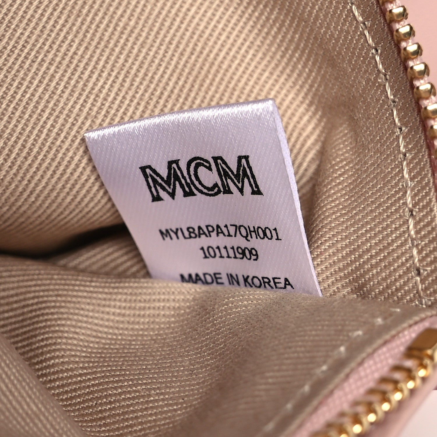 MCM Visetos Medium Patricia Wallet On Chain Soft Pink 8 of 11