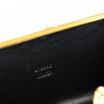 Alexander McQueen Patent Crystal Skull Box Clutch Black 6 of 7