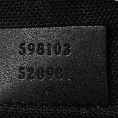 Gucci GG Supreme Monogram Appia Calfskin Web Small Camera Messenger Bag Black Grey 7 of 10