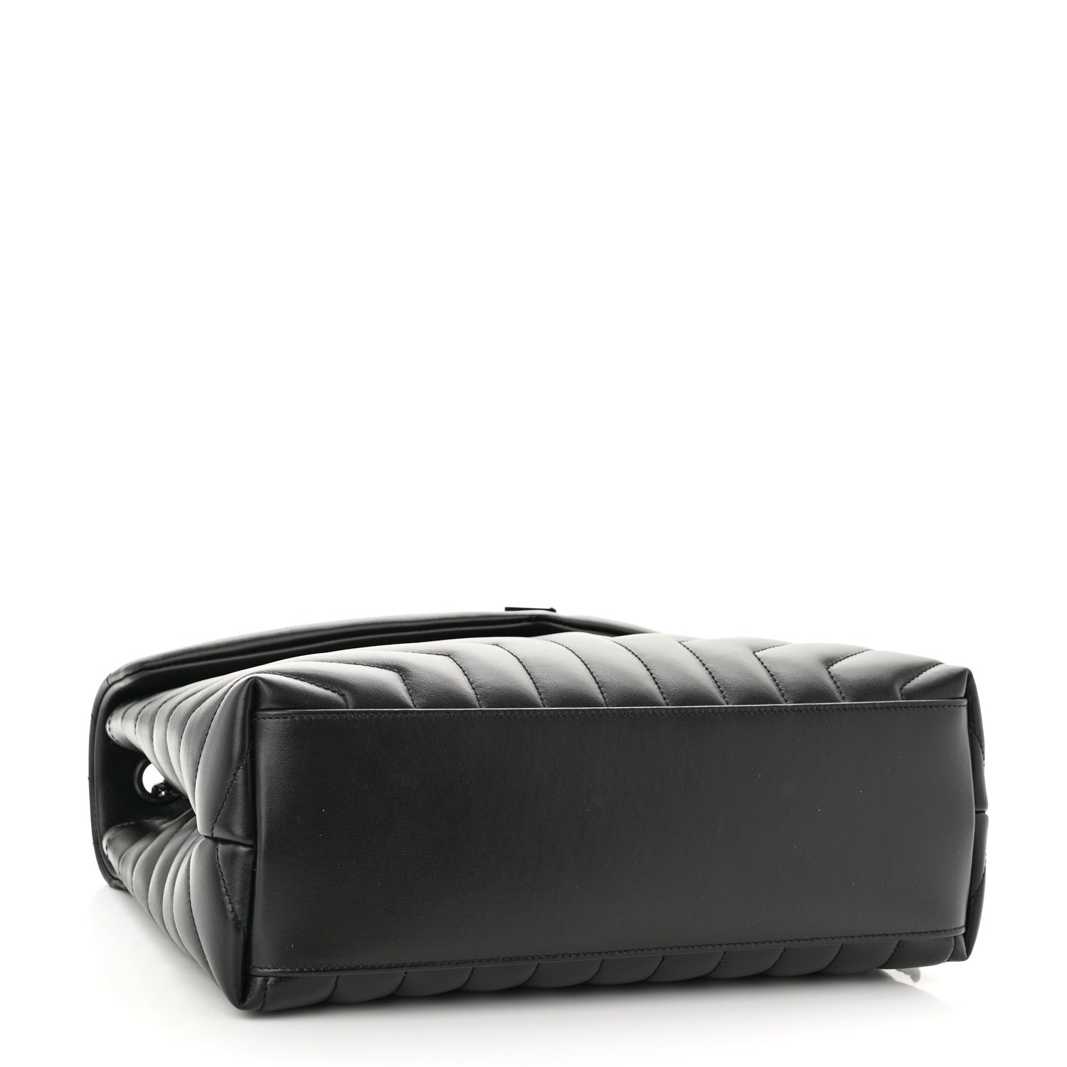 Saint Laurent Calfskin Y Quilted Monogram Monochrome Medium Loulou Chain Satchel Black 3 of 11