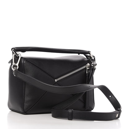 Loewe Calfskin Small Puzzle Bag Black 3 of 8