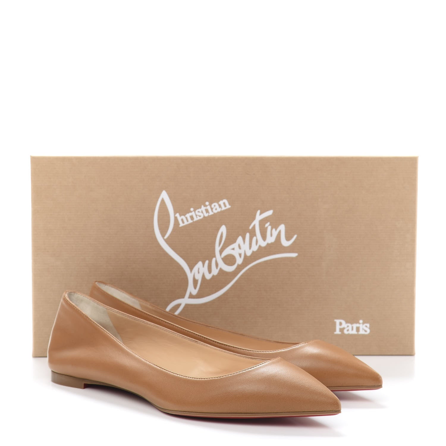 Christian Louboutin Shiny Nappa Ballalla Flats 39 Safari 8 of 8