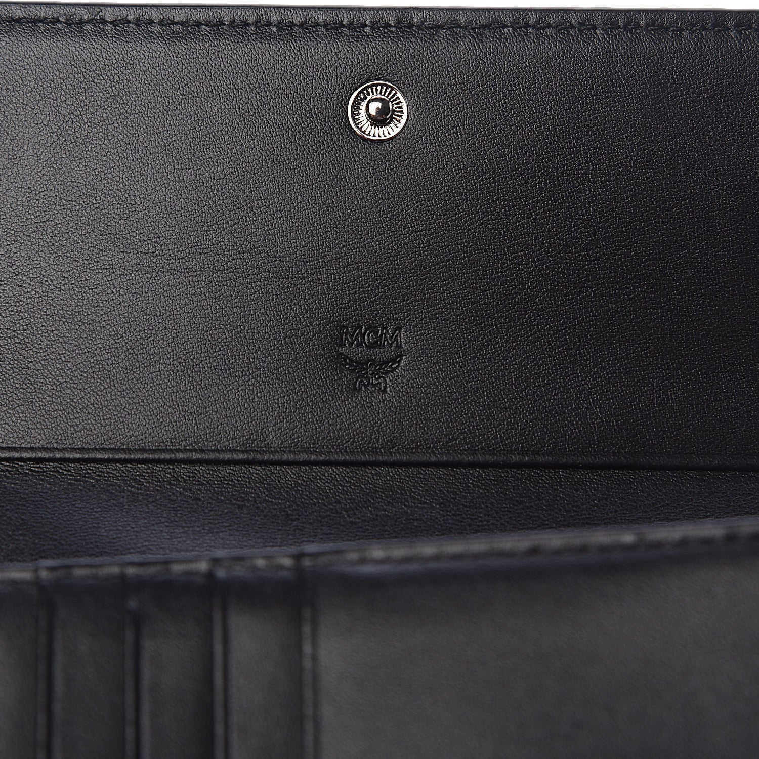 MCM Visetos Three-Fold Flap Wallet Black 6 of 6