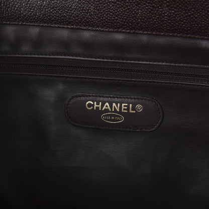 Chanel Caviar XL Weekender Bag Brown 7 of 9