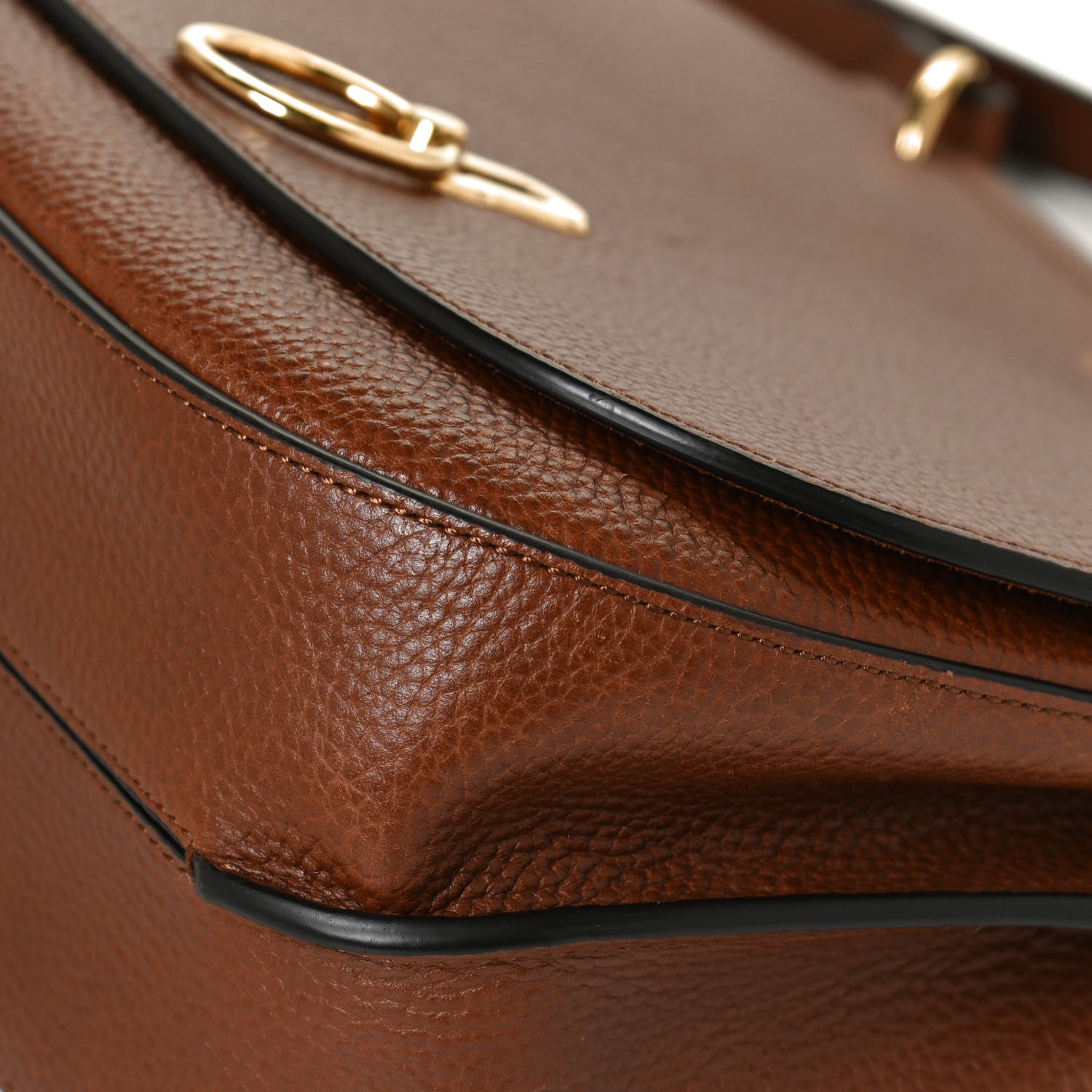 Mulberry Small Classic Grain Calfskin Amberley Satchel Oak 7 of 13