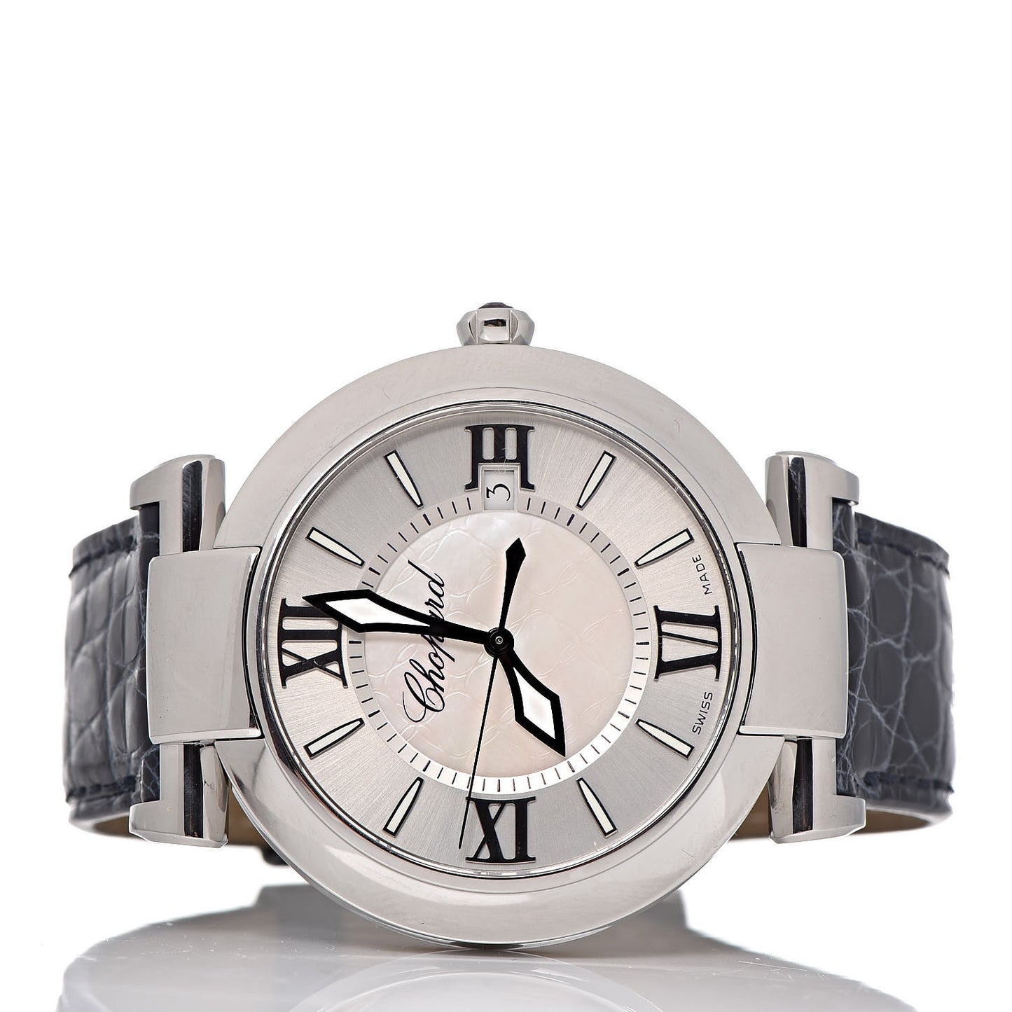 Stainless Steel Alligator Mother of Pearl 40mm Imperiale Automatic Watch