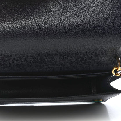 Miu Miu Goatskin Madras Crossbody Black 5 of 8