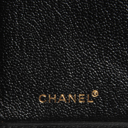 Chanel Goatskin CC Yen Wallet Black 6 of 9